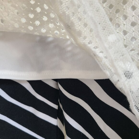 Girls Outfit Set Size 18M White Lace Tunic & Zebra Leggings 2-Piece NWT - Picture 6 of 7